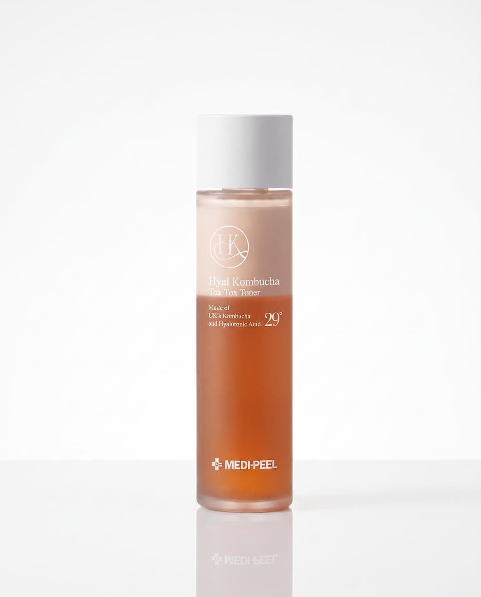 Medi-Peel Hyal Kombucha Tea-Tox Toner, двухфазный тонер с 70% комбучи и церамидами, 150мл