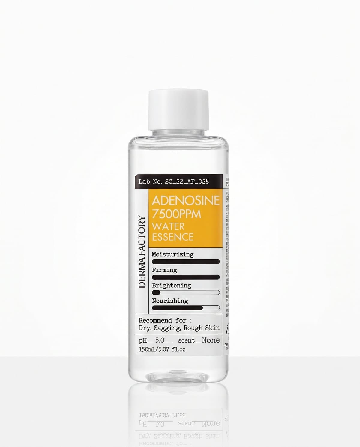 Derma Factory Adenosine 7500 ppm Water Essence, тонер-эссенция с аденозином, 150мл