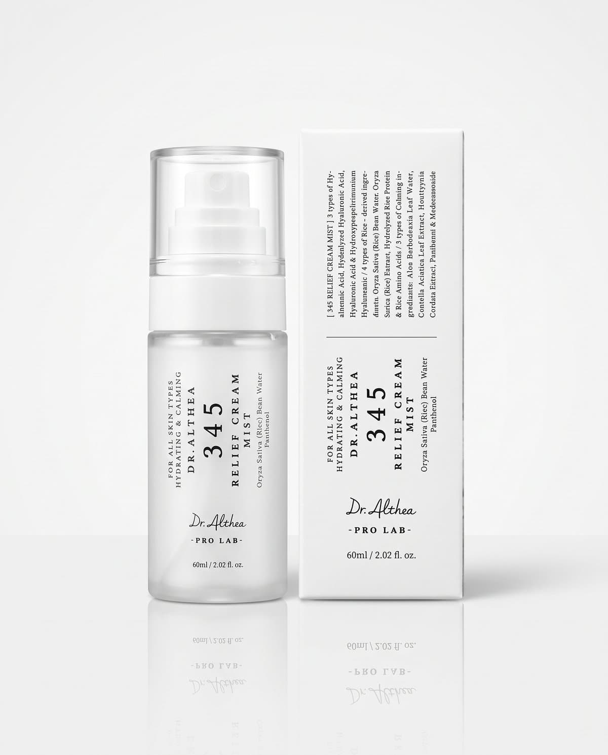Dr.Althea 345 Relief Cream Mist, успокаивающий мист с гидролатом риса и пантенолом, 60мл
