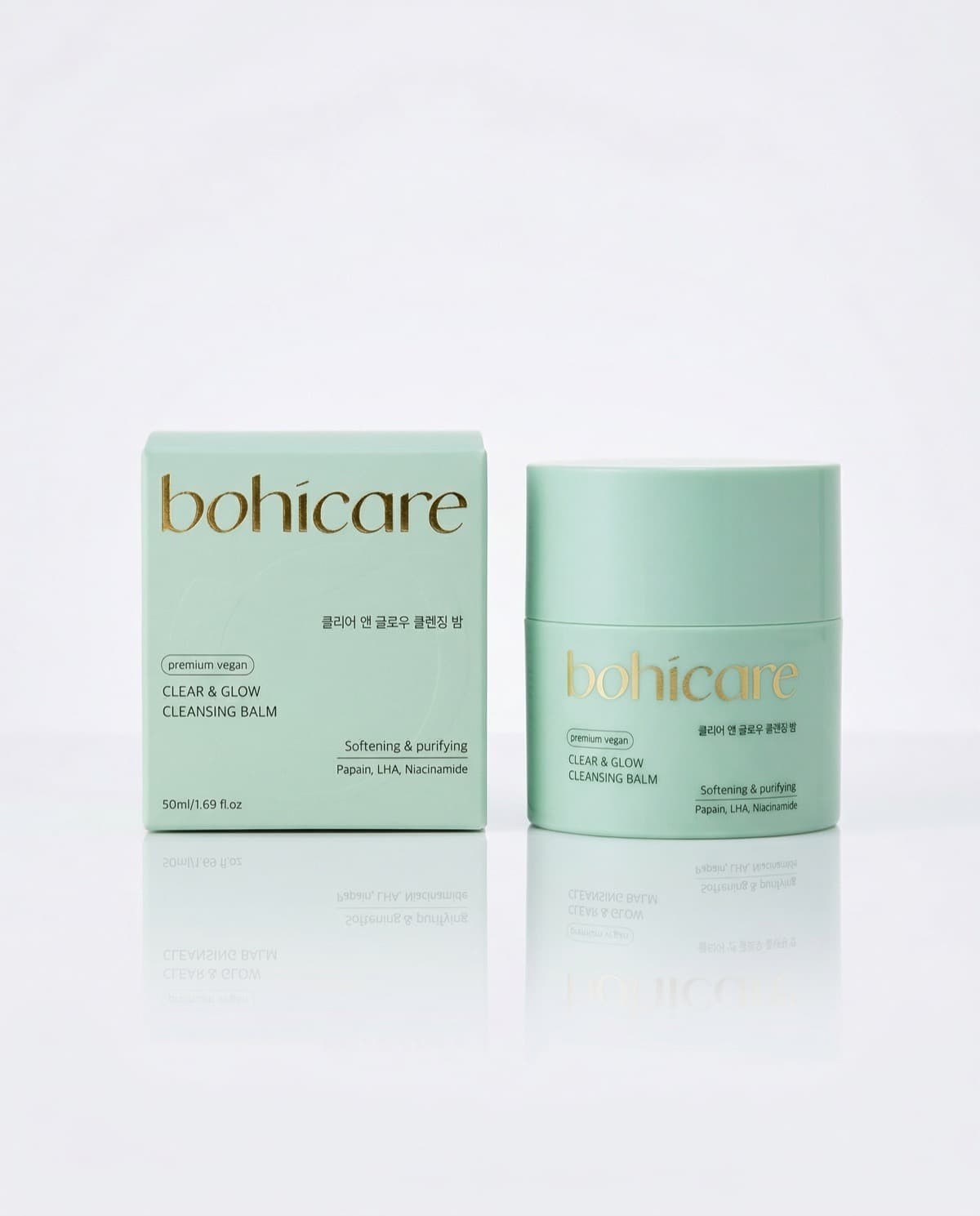 Bohicare Clear & Glow Cleansing Balm, очищающий бальзам с папаином и LHA, 50мл