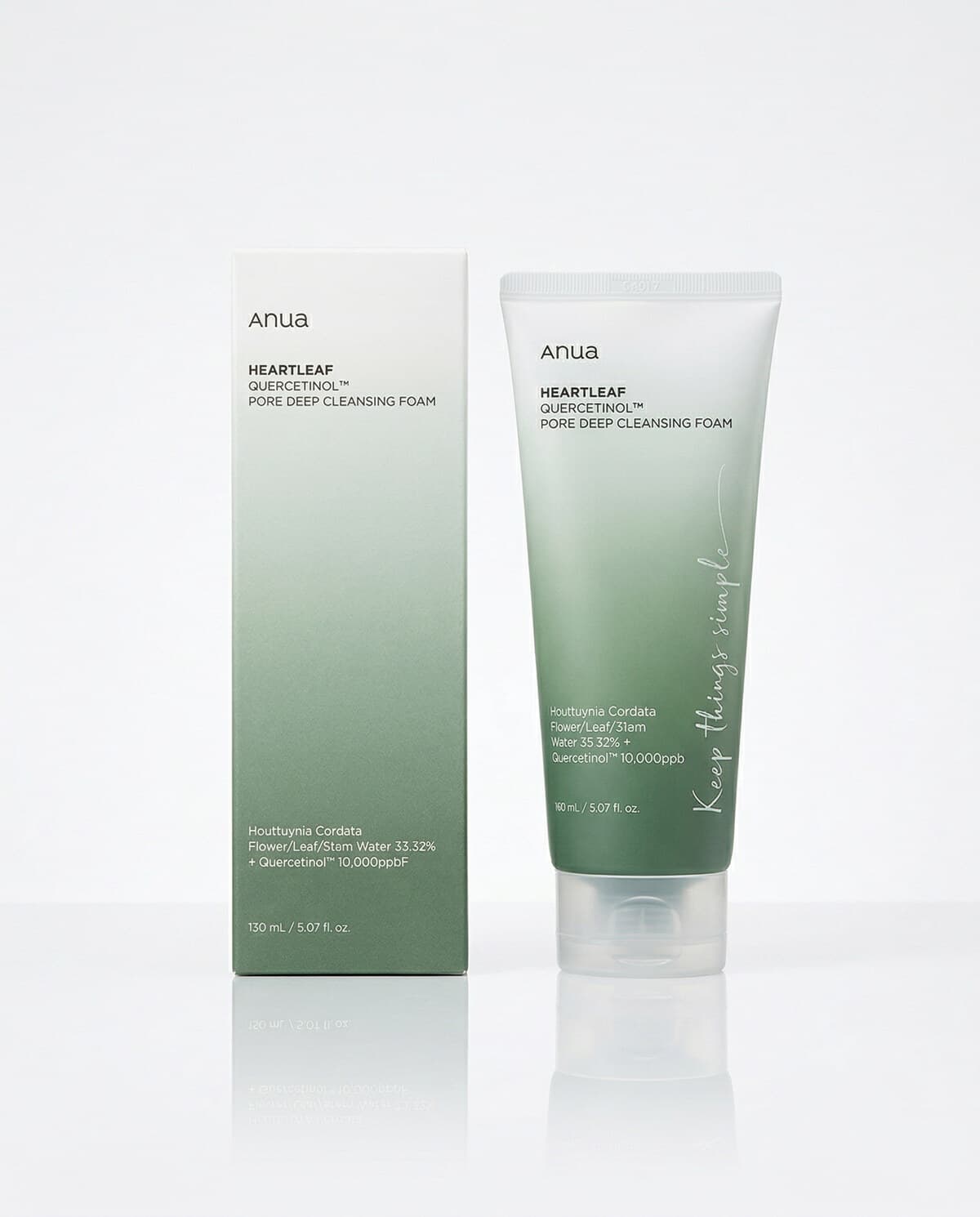 Anua Пенка-скраб с кверцетинолом Heartleaf Quercetinol Pore Deep Cleansing Foam, 150мл
