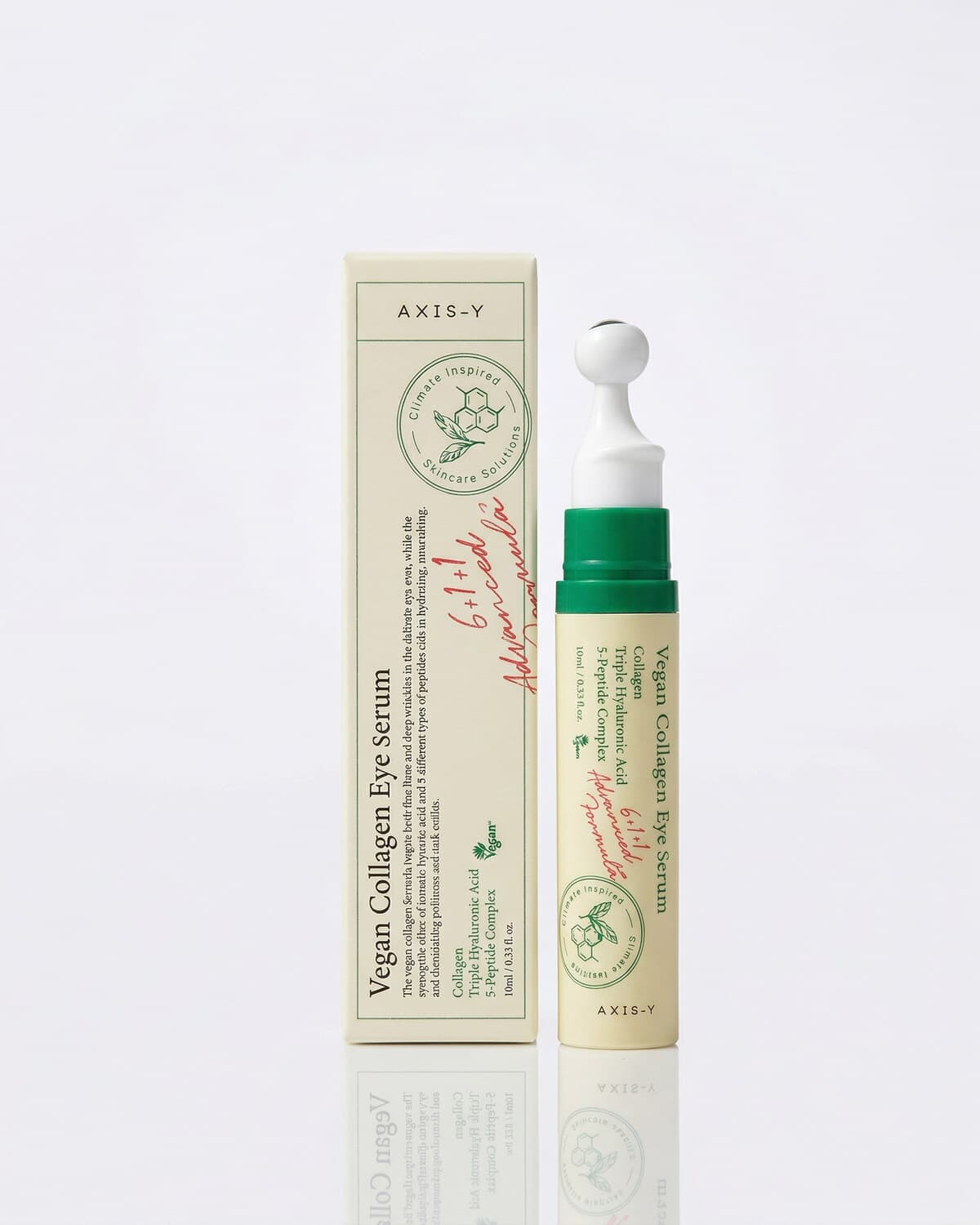 AXIS-Y Vegan Collagen Eye Serum, пептидная сыворотка для век с роликовым аппликатором