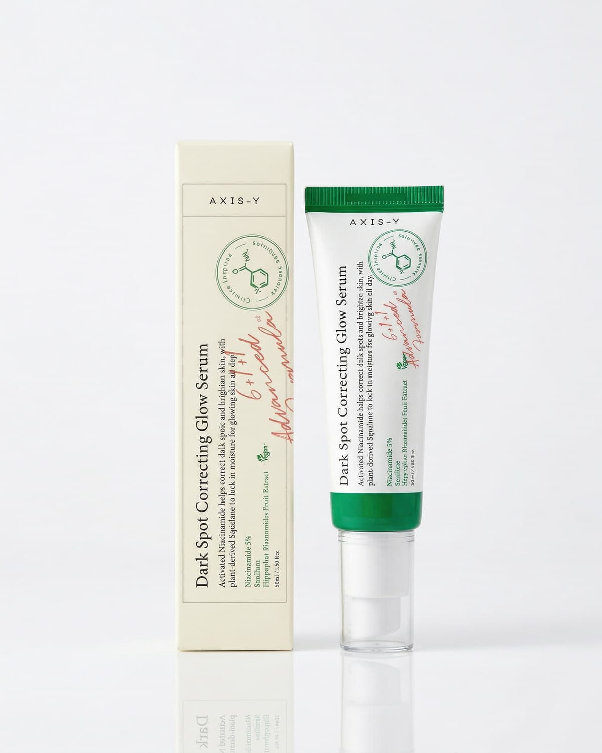 AXIS-Y Dark Spot Correcting Glow Serum, осветляющая сыворотка с 5% ниацинамида, 50мл