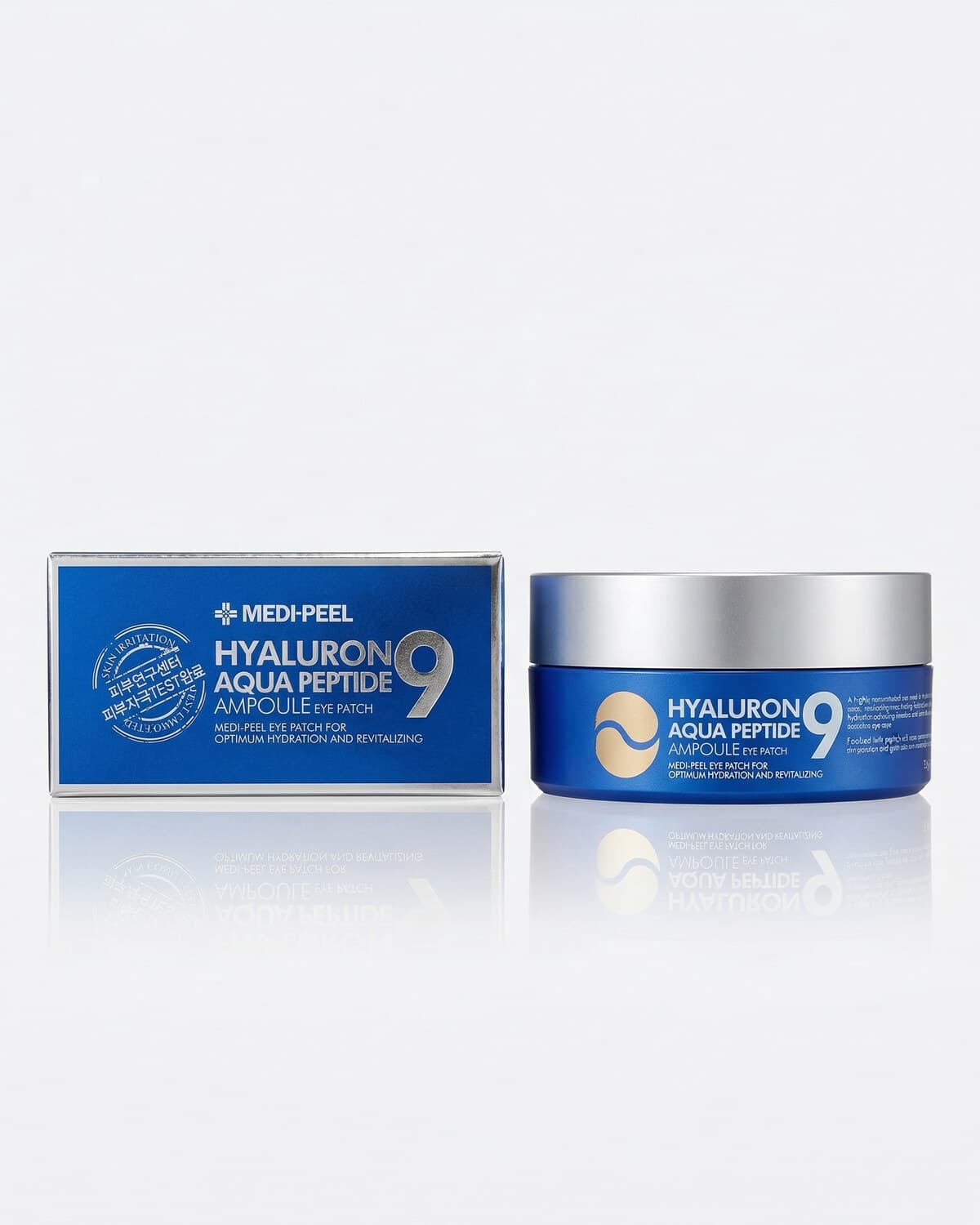 Medi-Peel Peptide 9 Hyaluron Aqua Ampoule Eye Patch, увлажняющие патчи с пептидами, 60шт