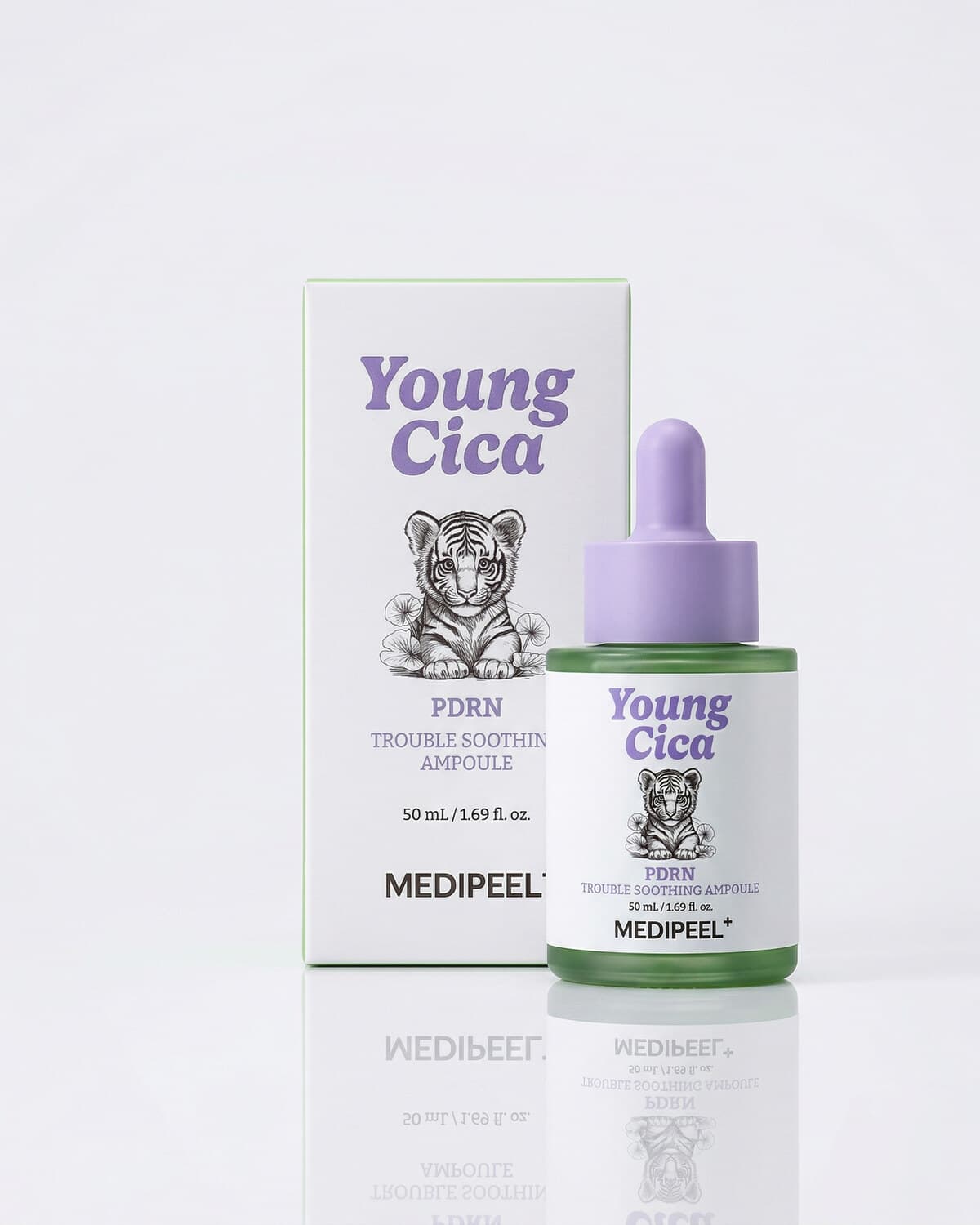 Medi-Peel Young Cica PDRN Trouble Soothing Ampoule, успокаивающая сыворотка с центеллой и ПДРН, 50мл