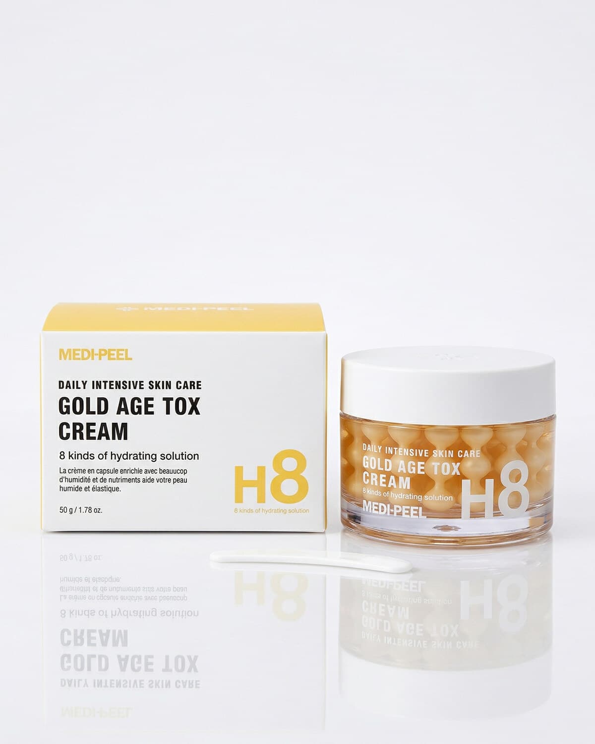 Medi-Peel Gold Age Tox Cream, антивозрастной капсульный крем с экстрактом золотого шелкопряда, 50мл