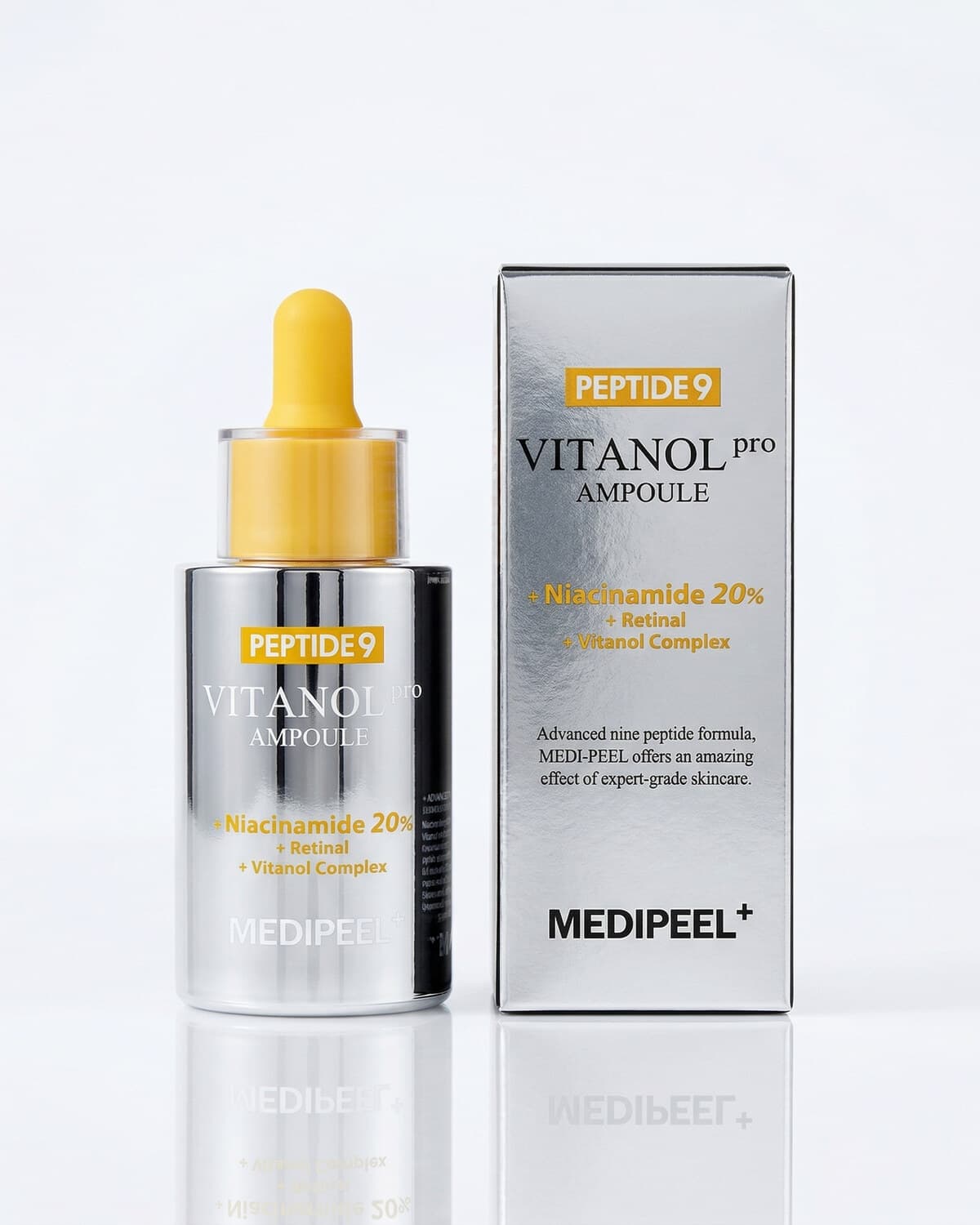 Medi-Peel Peptide 9 Vitanol Ampoule PRO, лифтинг-ампула с пептидами и 20% ниацинамида, 30мл