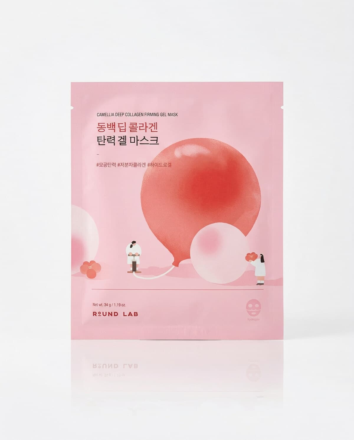 Round Lab Camellia Deep Collagen Firming Gel Mask, гидрогелевая маска с коллагеном и камелией