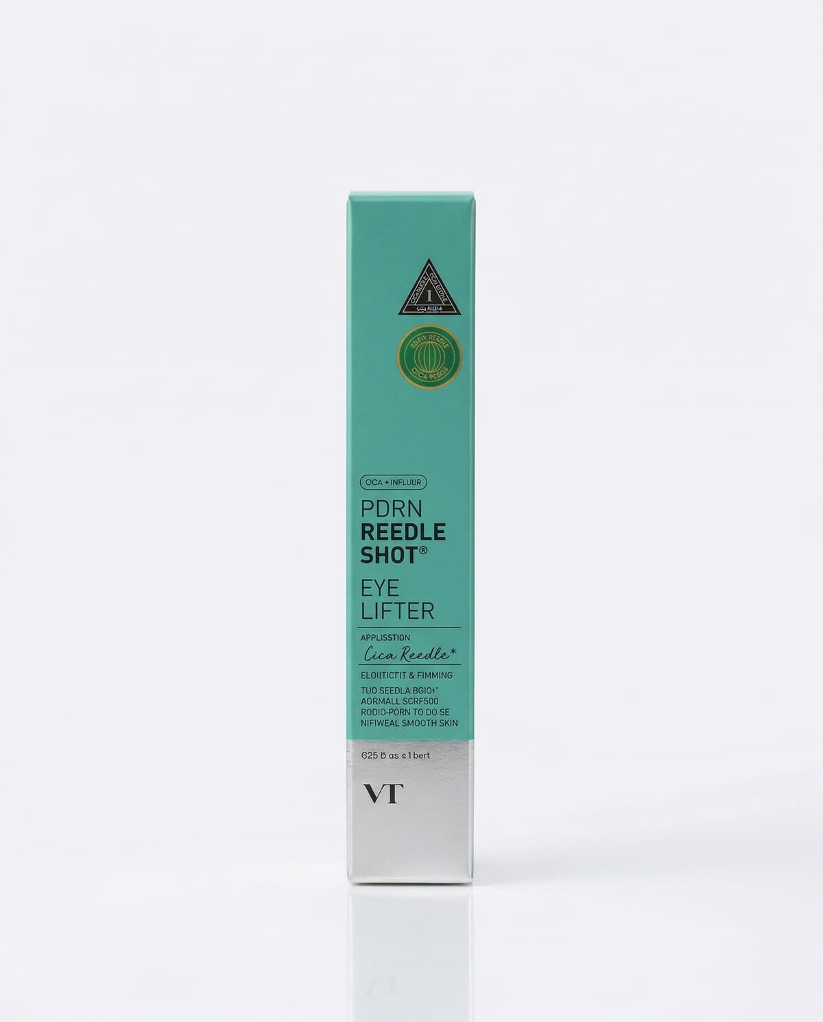 VT Cosmetics PDRN Reedle Shot Eye Lifter, массажный крем для кожи вокруг глаз с ПДРН и золотом, 15мл
