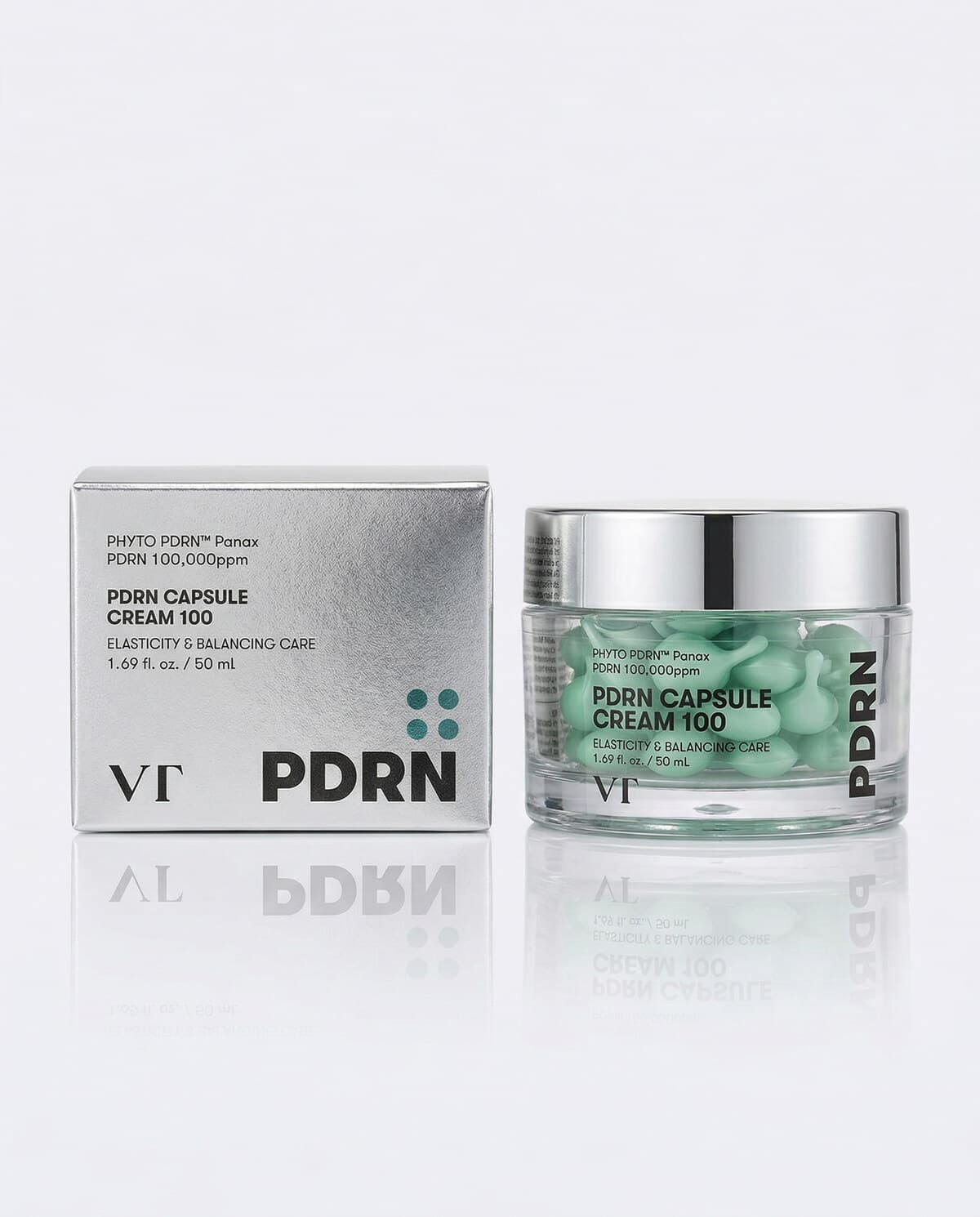VT Cosmetics PDRN Capsule Cream 100, увлажняющий капсульный крем с ПДРН, 50мл