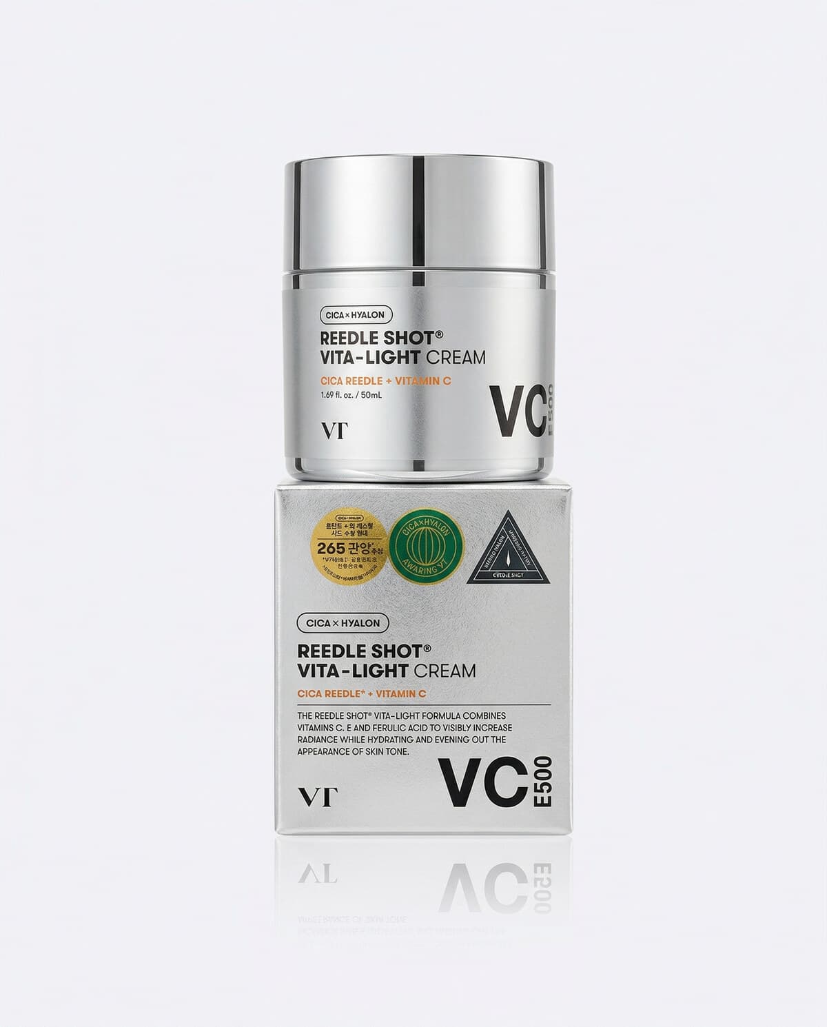 VT Cosmetics Reedle Shot Vita-light Cream, осветляющий крем с микроиглами и витамином С, 50мл