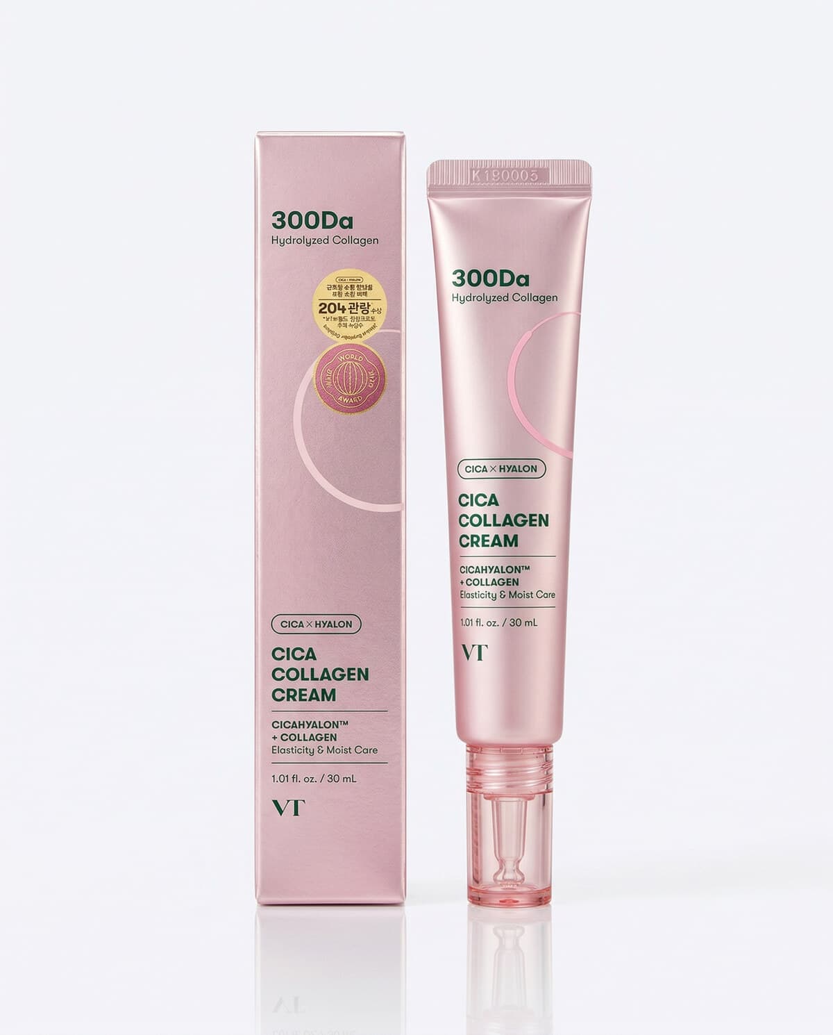 VT Cosmetics Cica Collagen Cream, увлажняющий крем с коллагеном и пептидами, 30мл