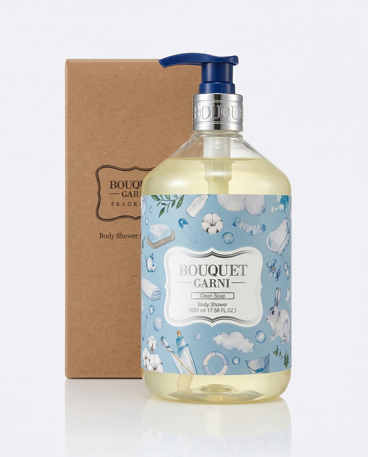 Bouquet Garni Парфюмированный гель для душа Clean Soap (Нежное мыло), 520мл