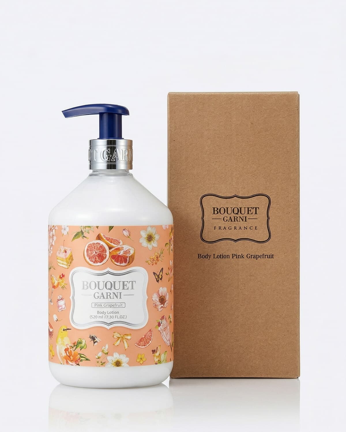 Bouquet Garni Парфюмированный лосьон для тела Pink Grapefruit (Розовый грейпфрут), 520мл