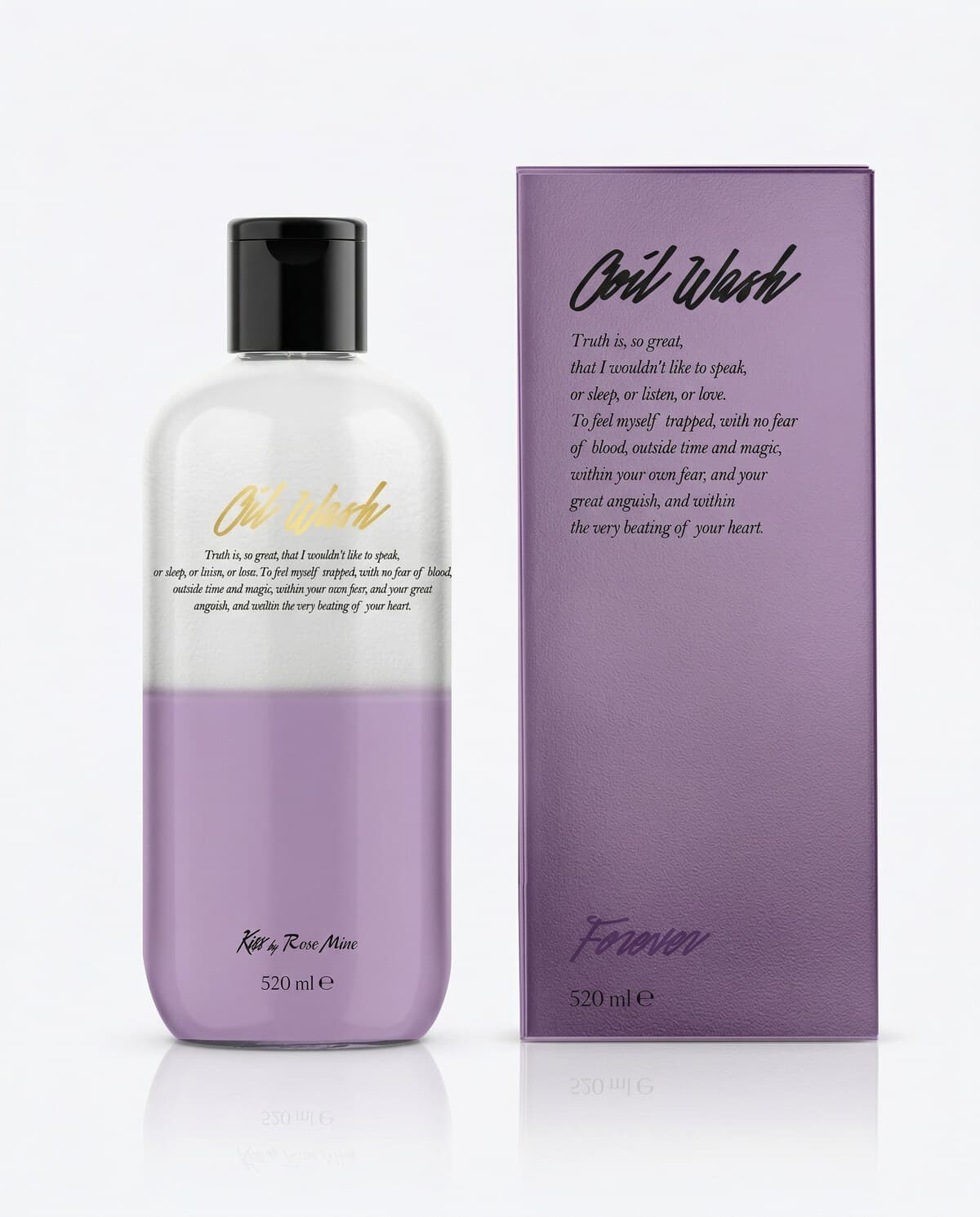 Kiss by Rosemine Fragrance Oil Wash Oh Fresh Forever, парфюмированное 2-х фазное средство для душа, ирис