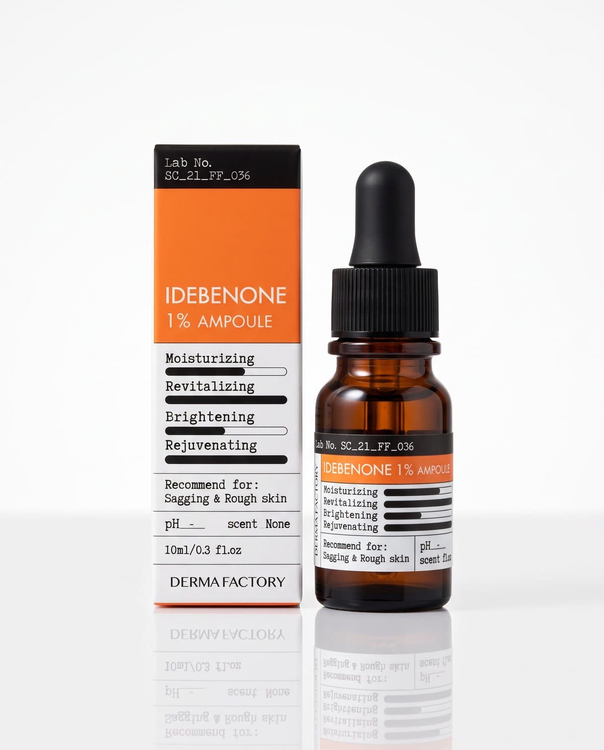 Derma Factory Idebenone 1% Ampoule, антивозрастная ампула с идебеноном, 10мл