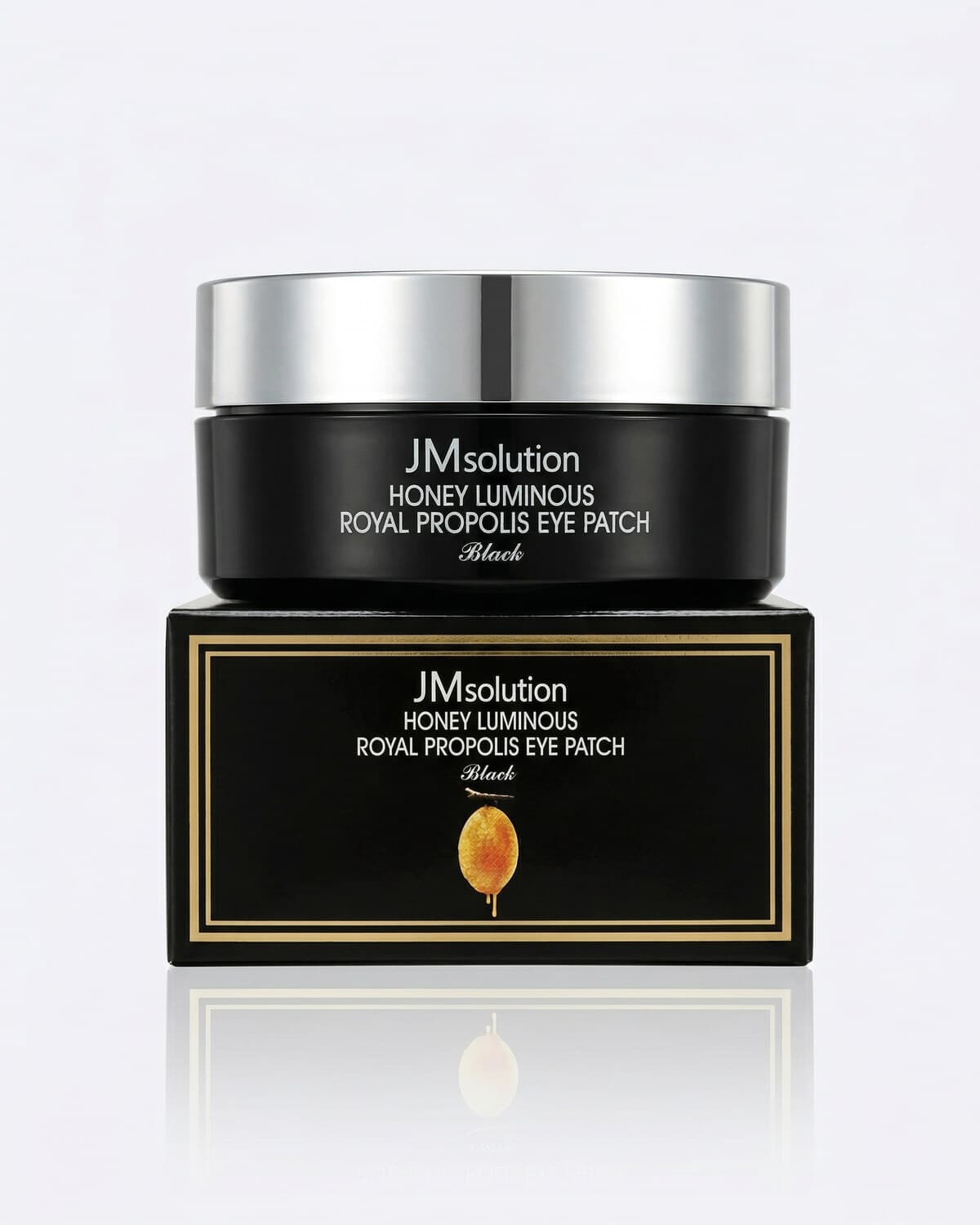 JM Solution Honey Luminous Royal Propolis Eye Patch Black, регенерирующие патчи с прополисом, 60шт