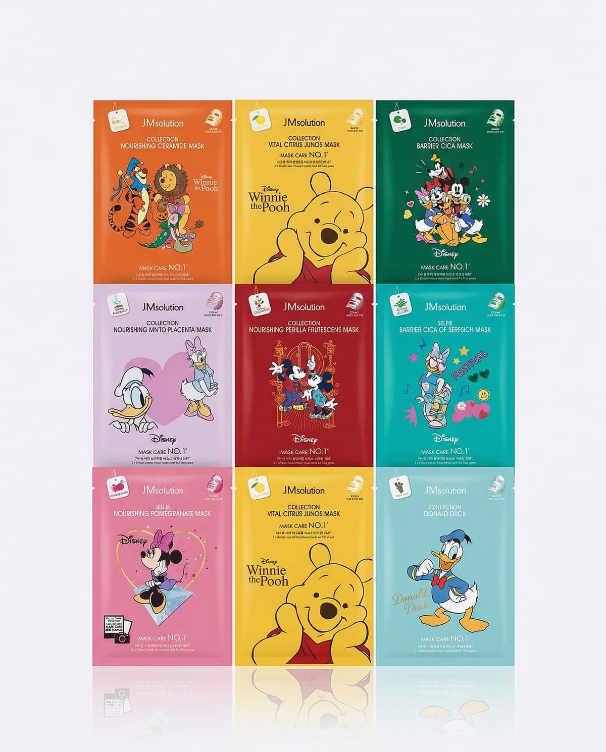 JMsolution Disney Collection Mask Set, набор тканевых масок Disney, 9шт