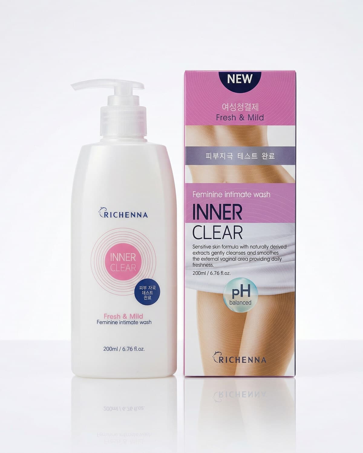 Richenna Средство для интимной гигиены Inner Clear Feminine Intimate Wash, 200мл