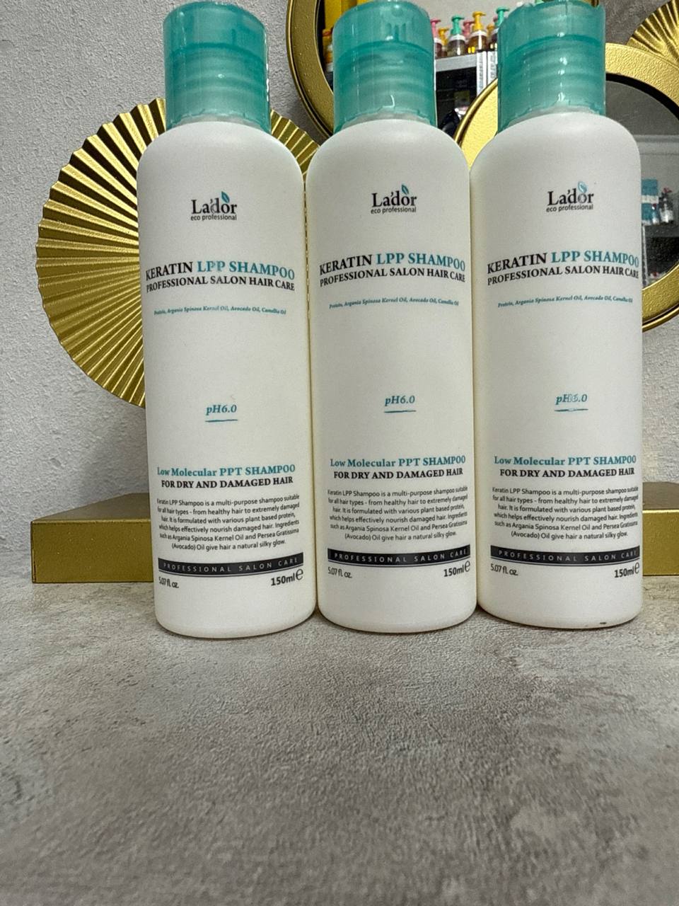 Шампунь бессульфатный с кератином Lador Keratin LPP Shampoo