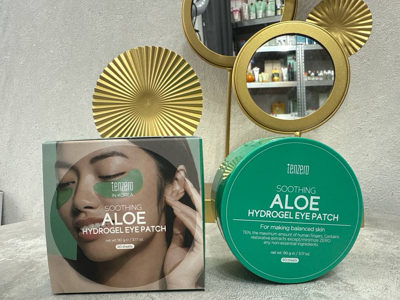 Tenzero Hydrogel Eye Patch Aloe Soothing Гидрогелевые патчи под глаза с алоэ