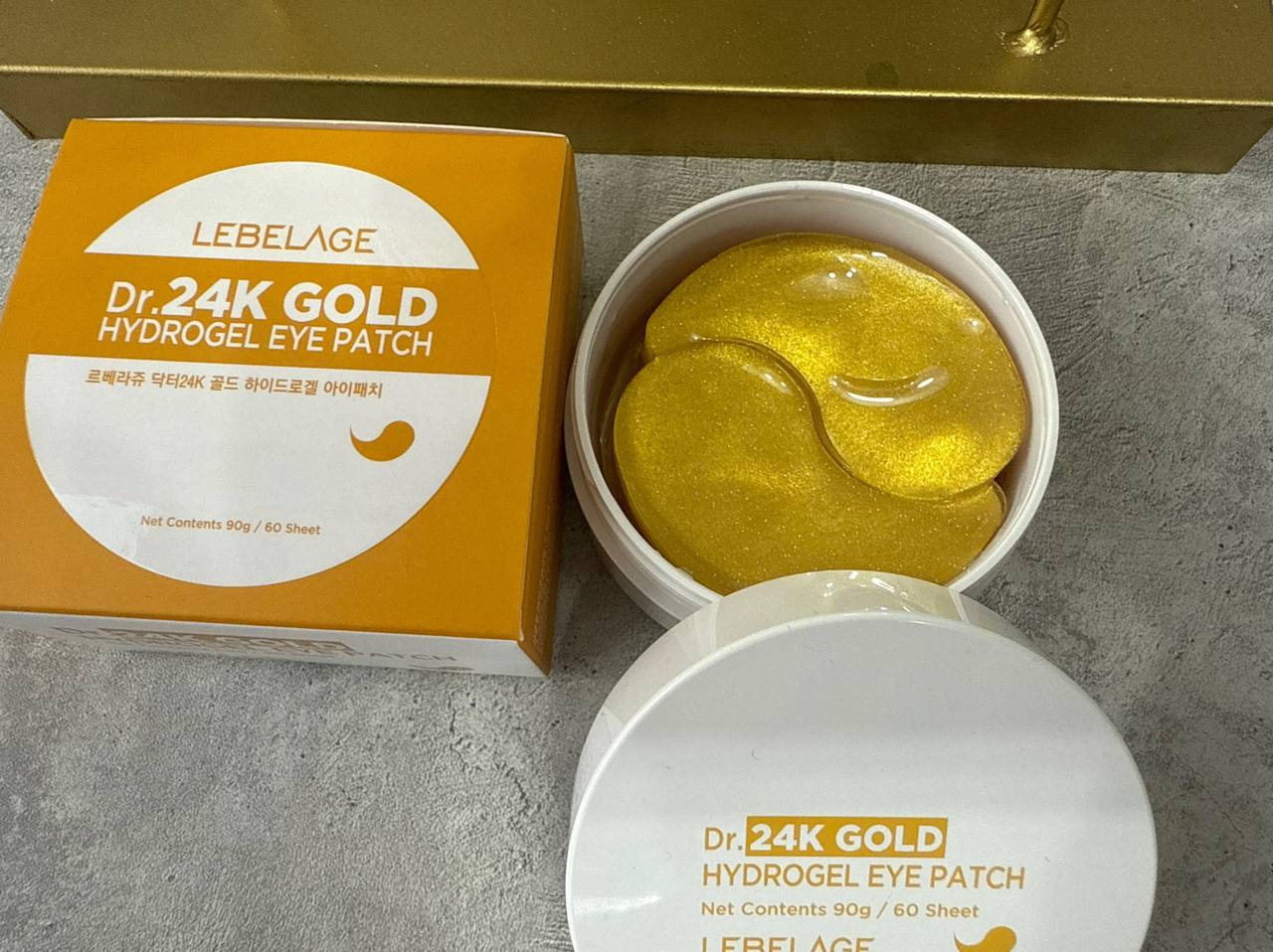 Lebelage Гидрогелевые патчи для глаз 24K Gold