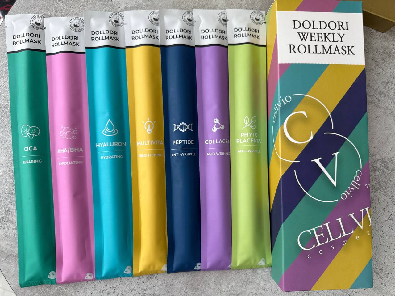 CELLVIO СЕМИДНЕВНЫЙ КОМПЛЕКСНЫЙ УХОД DOLDORI WEEKLY ROLL MASK