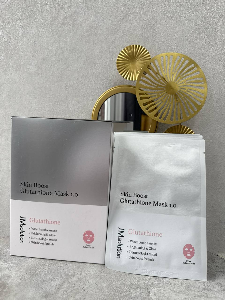 Тканевая маска-бустер с глутатионом JMsolution Skin Boost Glutathione Mask 1.0